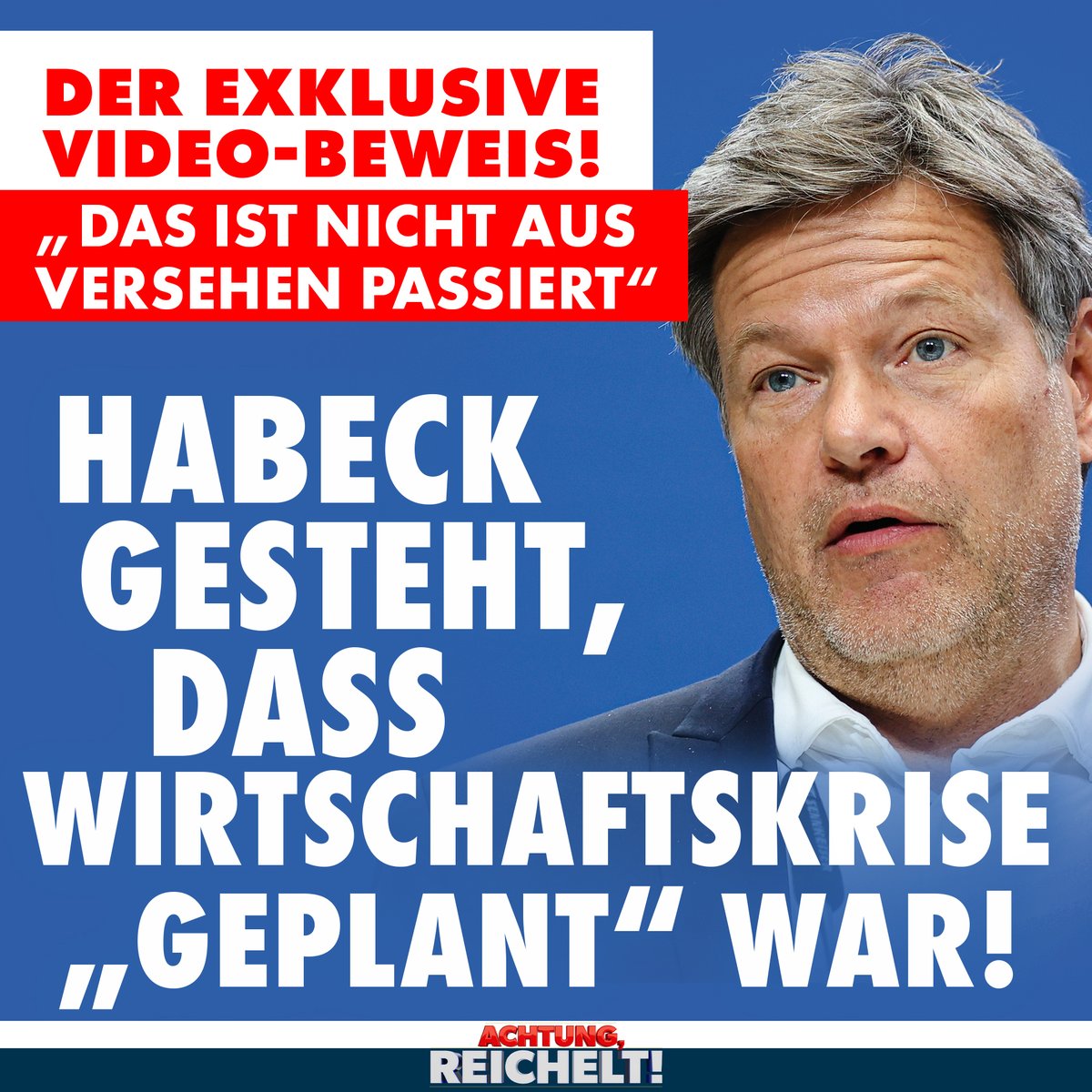 Dass unsere Wirtschaft kollabiert, war laut Robert Habeck genau so GEPLANT. Gesagt hat er diese unfassbaren Worte auf einer Veranstaltung zur Krise der Bauwirtschaft. #Habeck nius.de/kommentar/der-…