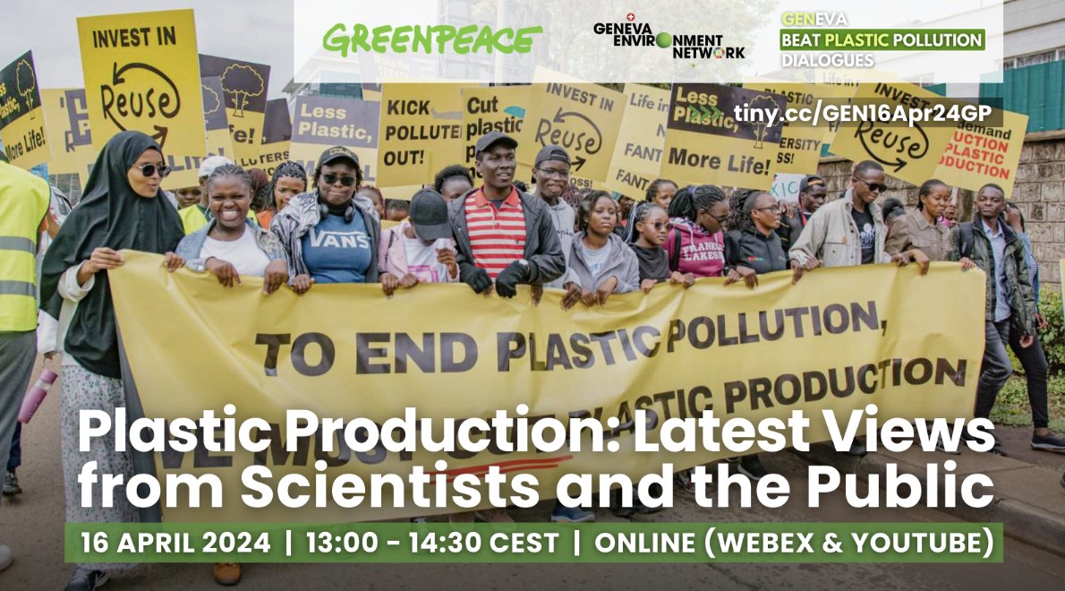 Today DG @Juliet_Kabera and other representatives from @HACplastic will join a @GENetwork Beat Plastic Pollution Dialogue on Plastic Production: Latest Views from Scientists and the Public. ⏰ 1 PM CAT 📺 youtu.be/hCXOLQctXHo 🔗genevaenvironmentnetwork.org/events/plastic… #BeatPlasticPollution