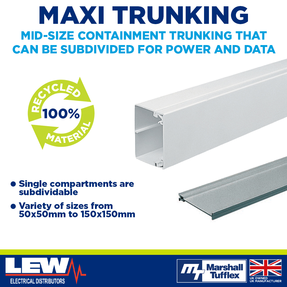 Ask your Account Manager for more information about our Maxi Trunking from @MTufflex Read our blog for more information: lewelectrical.co.uk/2024/03/28/lew…