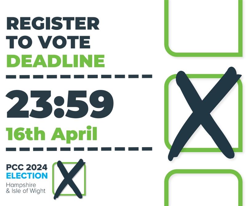 📢 DEADLINE TONIGHT to register to vote 🗳️ If you want to vote in May's PCC election, you need to be registered. If you haven't done so already, you can register to vote here: gov.uk/register-to-vo…