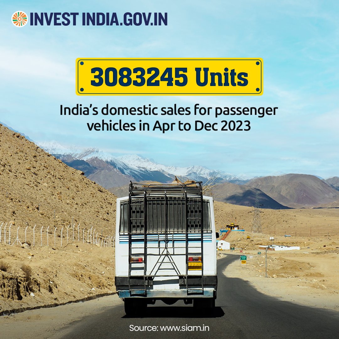 Shift gears to speed up your growth story with #NewIndia, which allows 100% #FDI under automatic route in the automobile sector.

Know more: bit.ly/II-Automobile

#InvestIndia #InvestInIndia #Automobile #PassengerVehicles #AutoIndustry @RishiSunak @biztradegovukIN