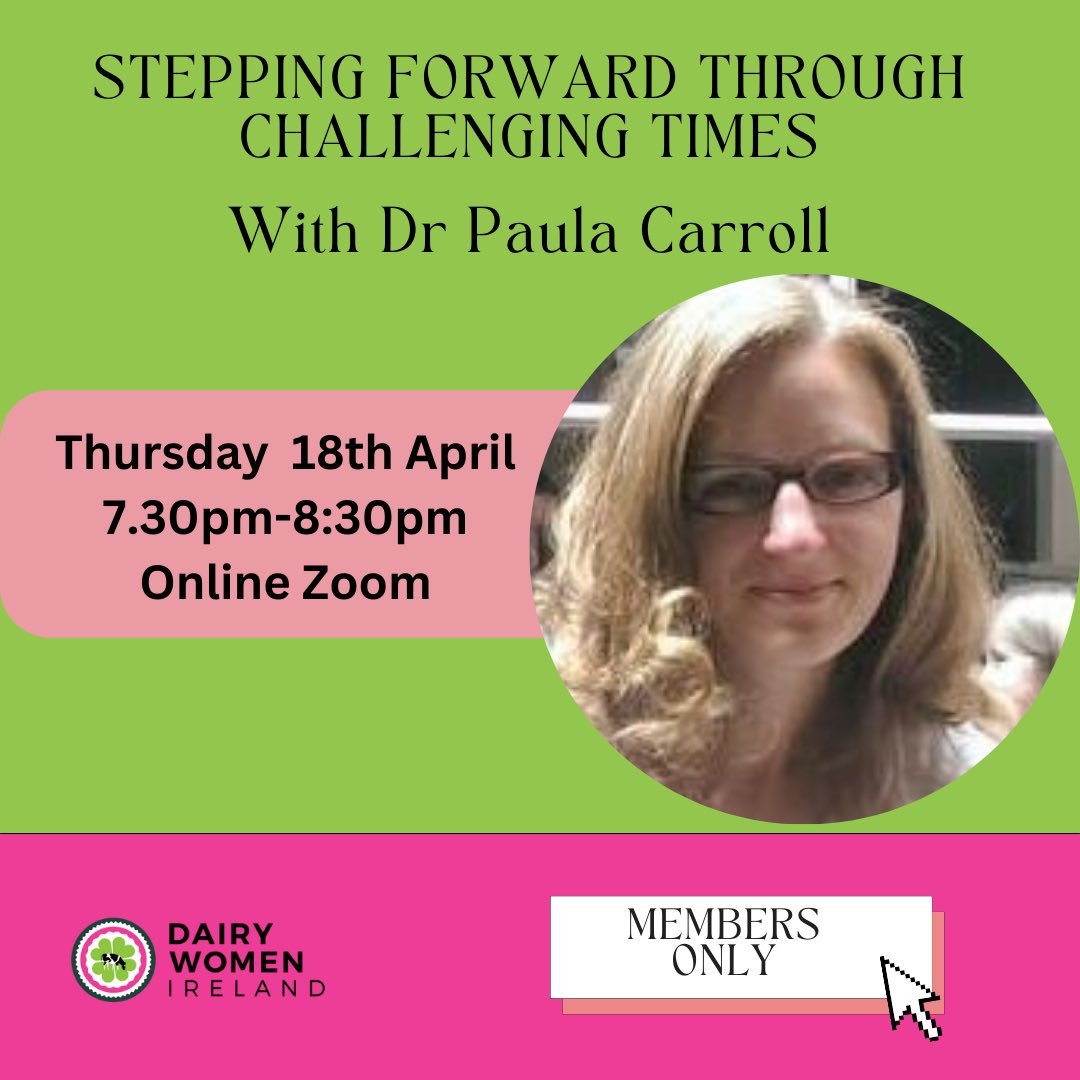 In light of recent challenges faced by farmers we're hosting a special members only Zoom session titled 'Stepping Forward Through Challenging Times” this Thursday, April 18th from 7:30pm – 8:30pm with Dr. Paula Carroll. Link sent via email on Thurs #movingforward #spring2024