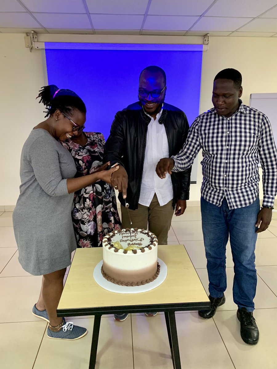 A belated happy birthday cake for @Kalinaki. Born in April a month of royals. We celebrate you.