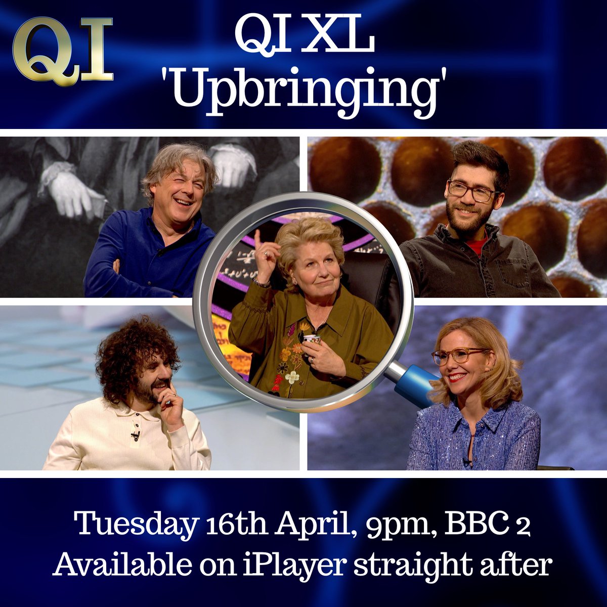 This is tonight! With the awesome trio of @alandaviescomic @JoshPughComic and @sallyephillips and not to forget the best hugger in TV @sanditoksvig. 9pm and then iPlayer x
