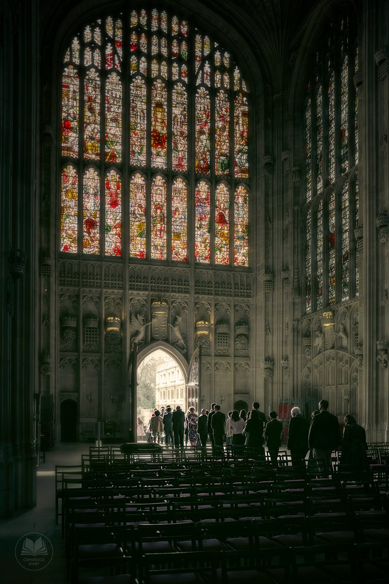 The west door at King's College Chapel is rarely opened but when it is ...