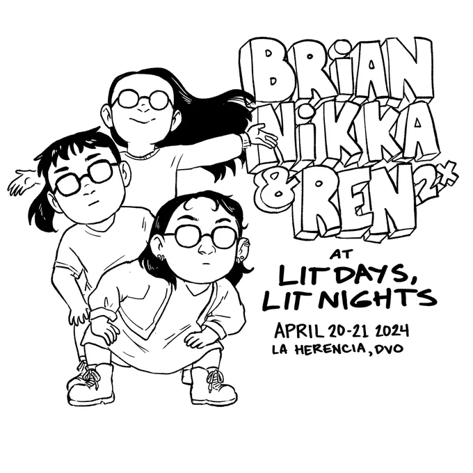 me, @brianofart and nikka are going to be at lit days lit nights selling art! selling copies of Sa Wala too!! <3 