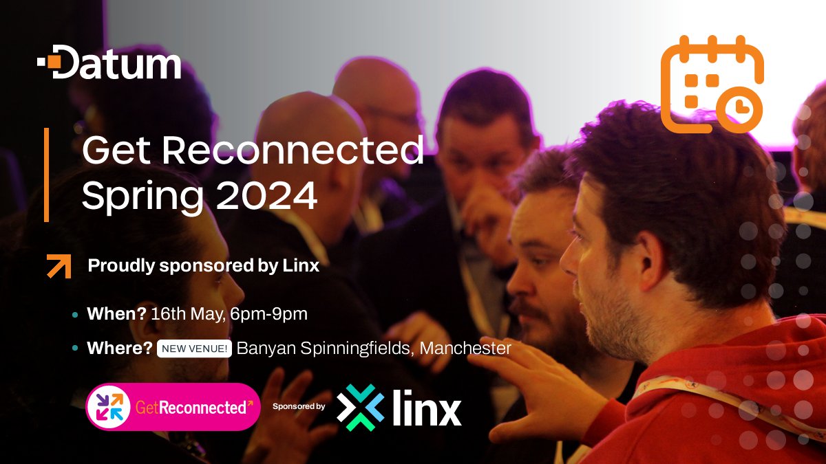⭐ TICKETS ARE NOW AVAILABLE FOR OUR SPRING NETWORKING EVENT ⭐ Our next tech business networking event will take place; 📅 Thursday 16th May 🕕 6-9pm 📍 Banyan, Spinningfields, Manchester Tickets can be booked via Eventbrite, here - eventbrite.fi/e/get-reconnec…