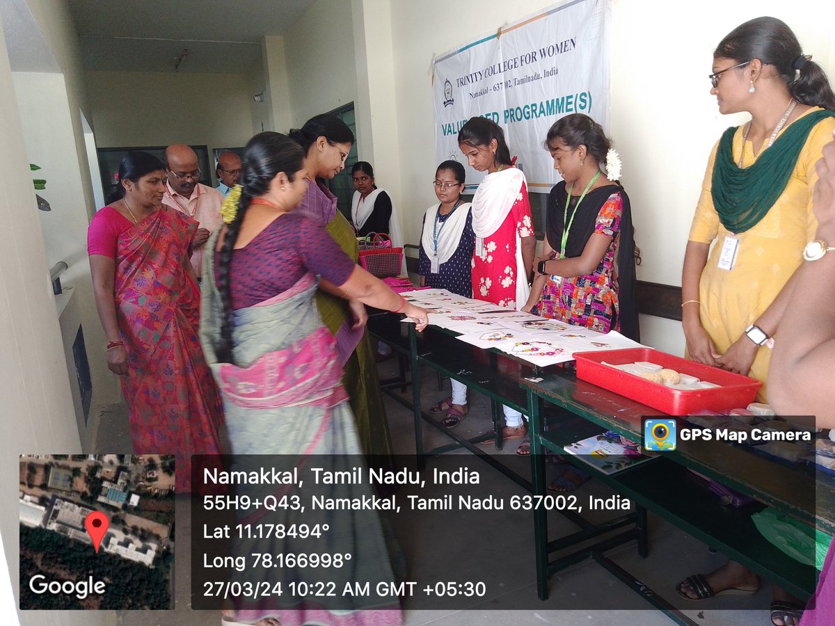 The Entrepreneurship Development Cell, Value Added Programme Cell, Institution’s InnovationCell,  In association with the Department of Costume Design and Fashion, Trinity College for Women, Namakkal conducted a start-ups business programmeon 27th March 2024 – Wednesday - 10 AM .