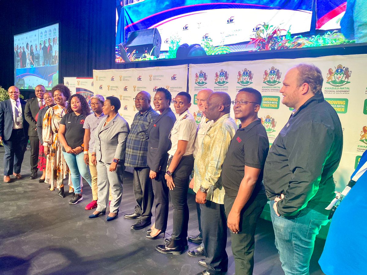 📸The #UIF Commissioner Teboho Maruping, today 16 April 2024 presenting the #LabourActivationProgramme strategy that will curb unemployment at the Durban Exhibition Centre in partnership with @kzngov #UIF #PES #WorkingForYou