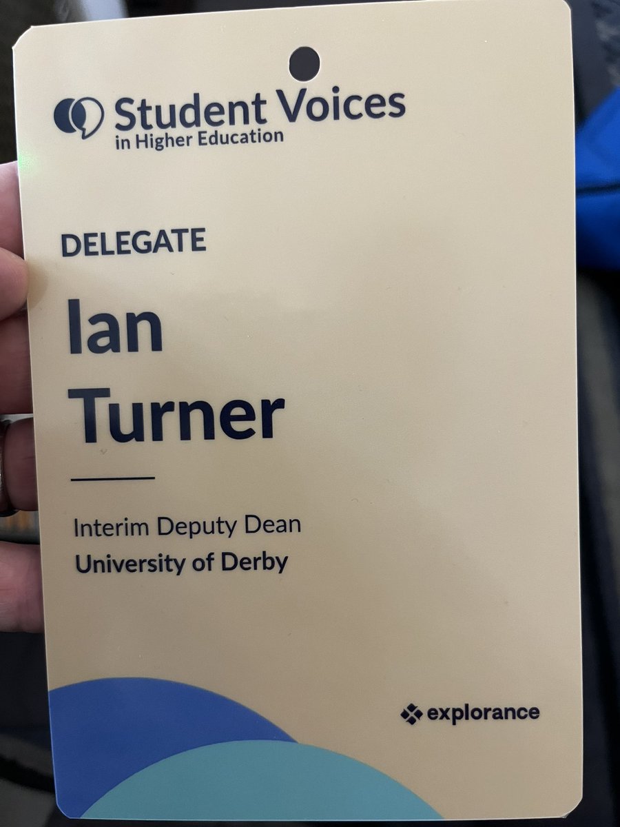 Pleased to be representing @DerbyUni at the #StudentVoices in #HigherEducation conference in London - themes #StudentFeedback and #AI #DerbyUni