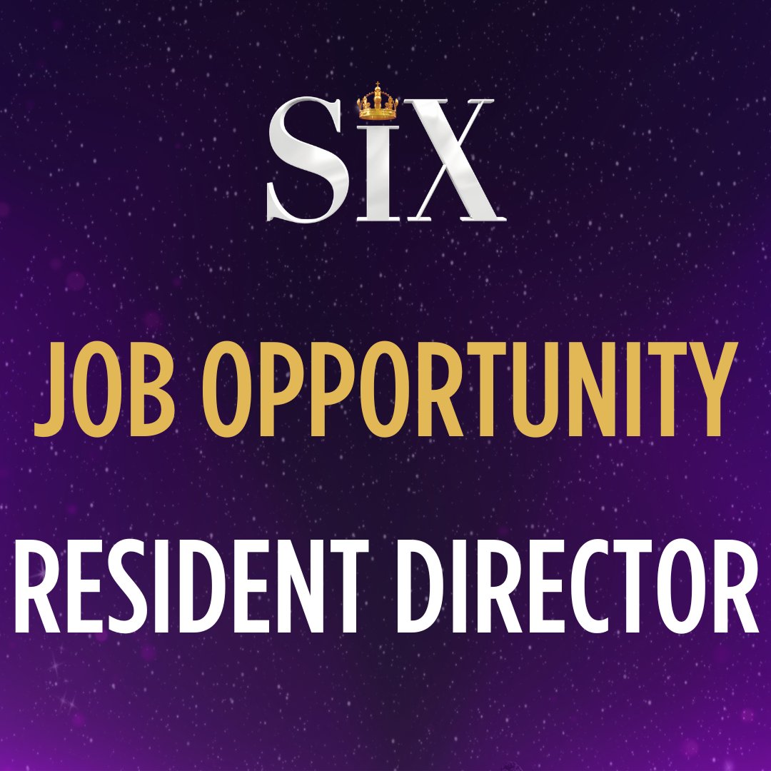 We are looking for a Resident Director to join the UK and International Tour of SIX the Musical. For more information and to apply, visit kennywax.com/opportunities #theatrejobs #uktour #uktheatre #theatredirector #residentdirector #theatrejobs #sixthemusical