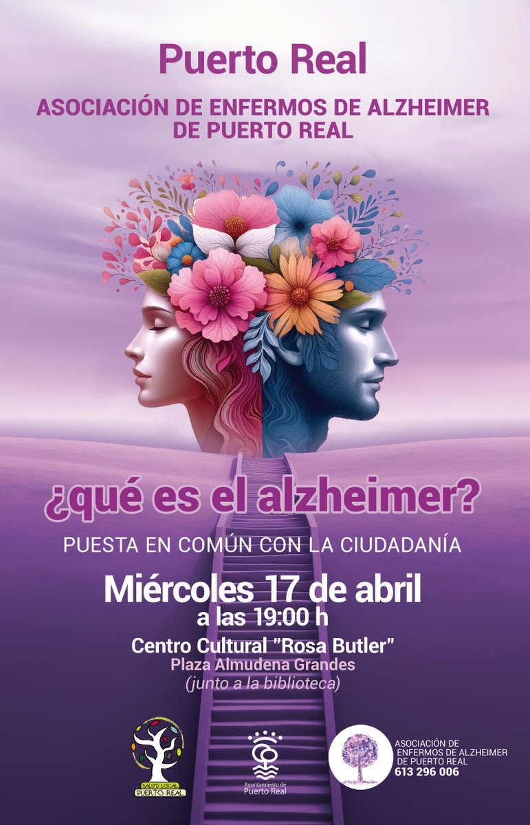 #SaludPúblicaAndalucía 
#PuertoRealRELAS
                 ¿Qué es el Alzheimer?
 📆Miércoles 17 de abril
@aytopuertoreal 
#localizarlasalud #PlanLocaldeSalud
@saludand
@VidaSaludAnd
@BahiaJanda 
@EASPsalud
@Jorge_delDiego
#RELASca