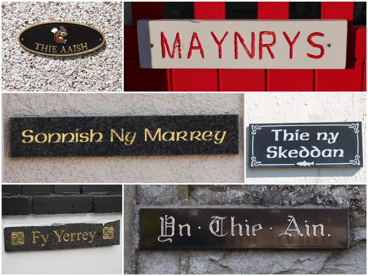 greinneyder's tweet photo. Cur ennym Gaelgagh er dty hie! Give your house a Manx name!
Tell us your favourite Manx house name, and what it means!
#gaelg #manx #LearnManx #IsleOfMan #ManxGaelic #ManxLanguage https://t.co/APoLKP7pzq