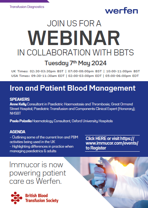 🚨 Event announcement! 🚨

Iron and Patient Blood Management FREE webinar!

For more info and registration ⬇

immucor.com/en-gb/event/bb…