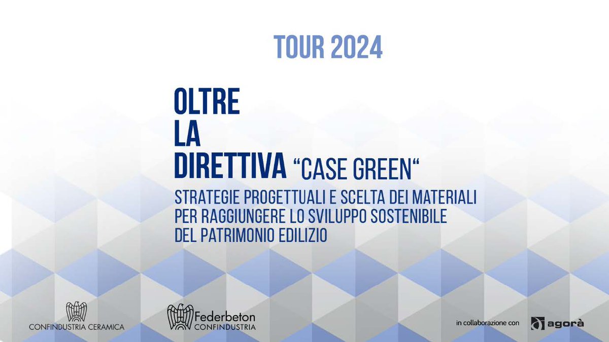 Laterizio's tweet image. ✅Neutralità climatica degli edifici entro il 2050: è realizzabile?
✅ Soluzioni progettuali e materiali: quale ruolo? 

Ne parliamo a 🗓️ 
FIRENZE, CATANIA, BOLOGNA, TORINO, VERONA, CAGLIARI

▶ Info: laterizio.it/tour-sostenibi…
#sostenibilità #casegreen #LCA #durabilita