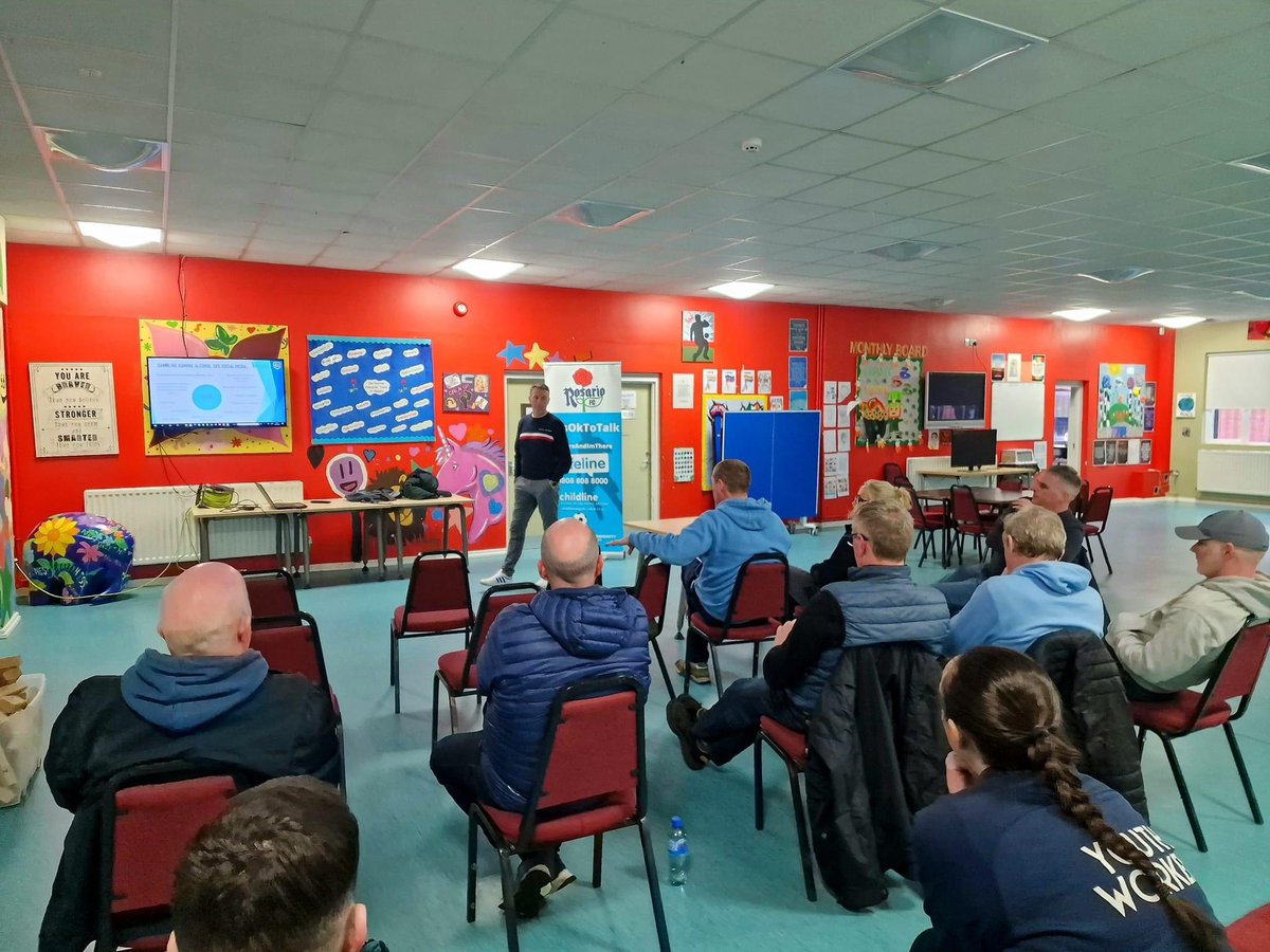 Rosario senior coaches attended a talk with Oisín McConville on gambling addiction. Oisín spoke honestly about his personal journey, how to recognise addiction triggers, and where to seek help. Reach out for help if you need it.🌹 belfastga.co.uk inspirewellbeing.org