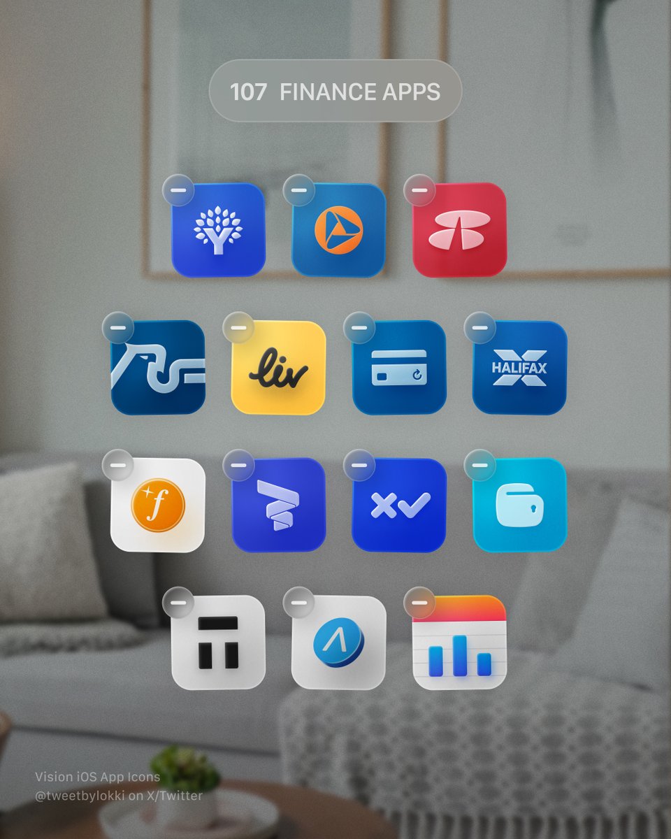 Hi! I've added more finance app icons to Vision iOS App Icons, covering over 100 banks. Stay tuned for more updates!