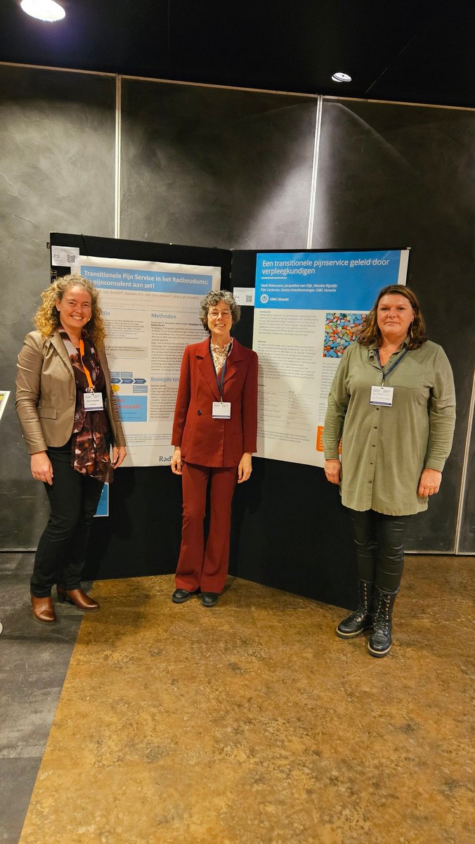 Op het <a href="/VenVNPIJN/">V&VN Pijn</a> congres maar liefst 2 posters van transitionele #pijn service: <a href="/radboudumc/">Radboudumc</a> en UMCU!
<a href="/JacqvanDijk/">Jacqueline van Dijk</a> en <a href="/heetje/">hedi walravens</a> 
#lerenvanelkaar