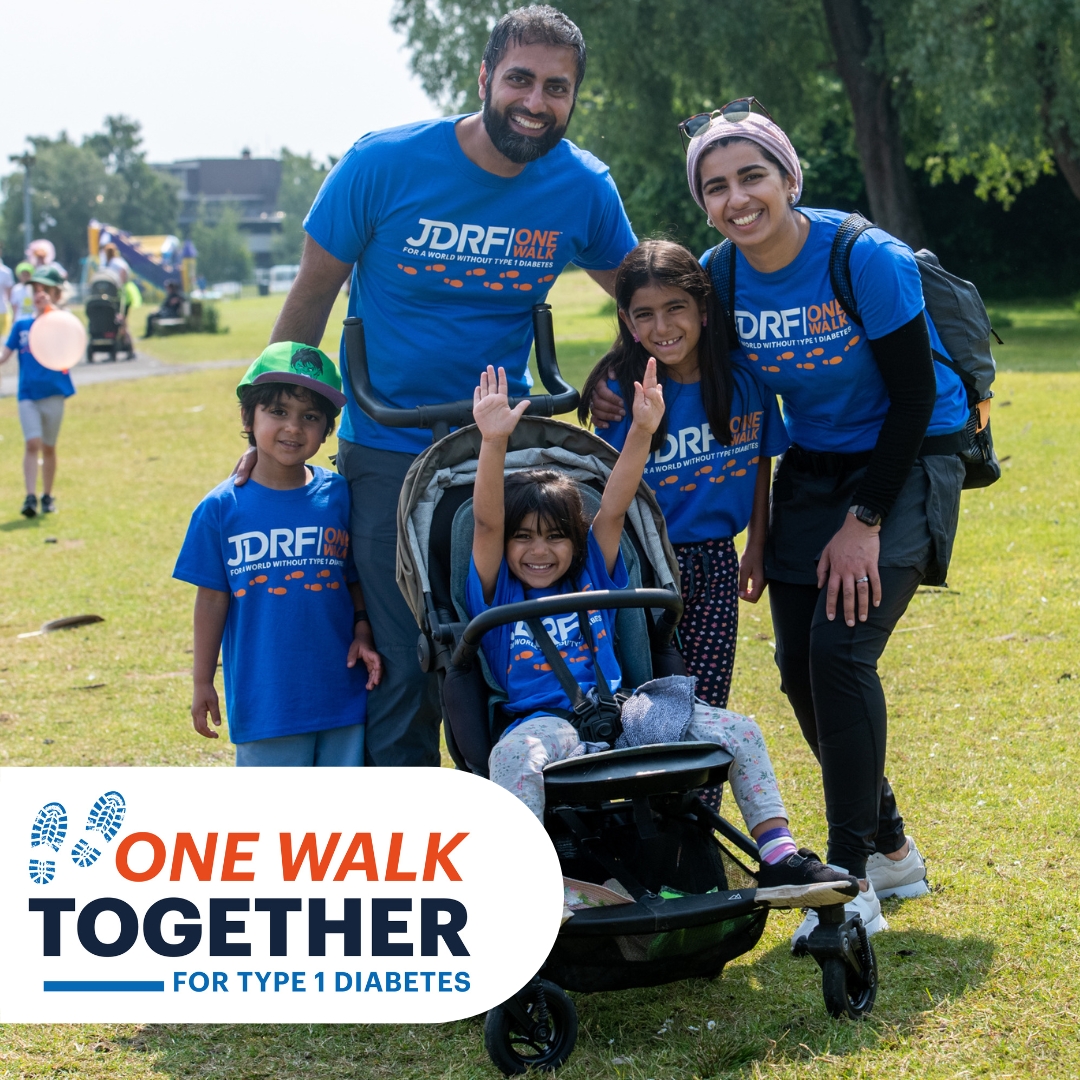 If you or a loved one has been diagnosed with type 1 diabetes, come and join us at a One Walk this year! It’s a great day out where you can find out more about type 1 and our amazing community 💙 Sign up here: bit.ly/3ISIYj9