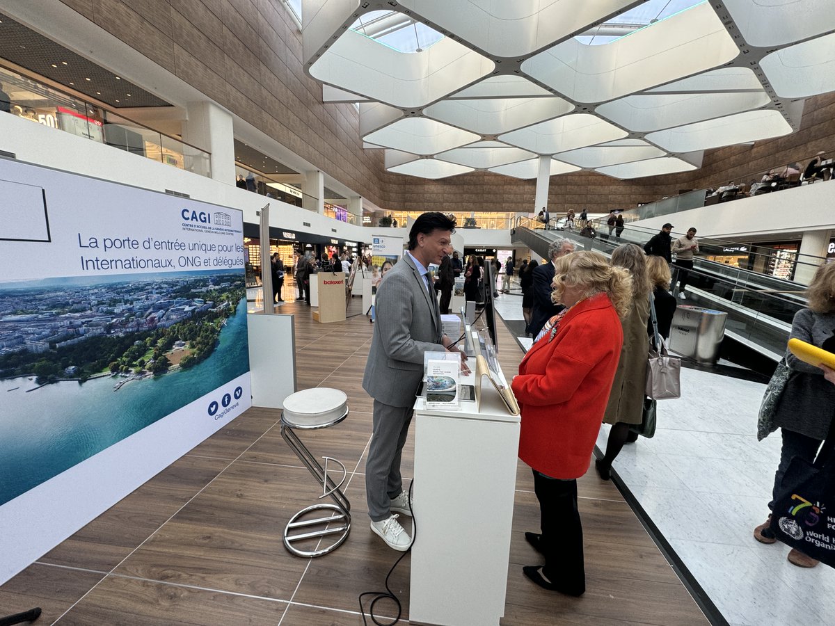 Today's inauguration of #InternationalGenevaExpo 
<a href="/CentreBalexert/">Balexert</a>
➡️Until 20 April, international organizations will be showcasing their work &amp; the positive impact it has on people around the world
➡️Come and visit us to take part in quiz to win prizes! 
🔗ungeneva.org/en/events/jour…