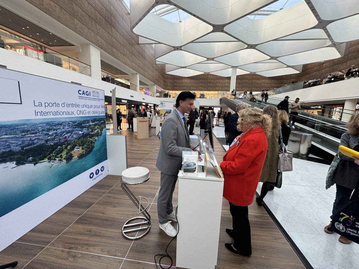 Today's inauguration of #InternationalGenevaExpo @CentreBalexert ➡️Until 20 April, international organizations will be showcasing their work & the positive impact it has on people around the world ➡️Come and visit us to take part in quiz to win prizes! 🔗ungeneva.org/en/events/jour…