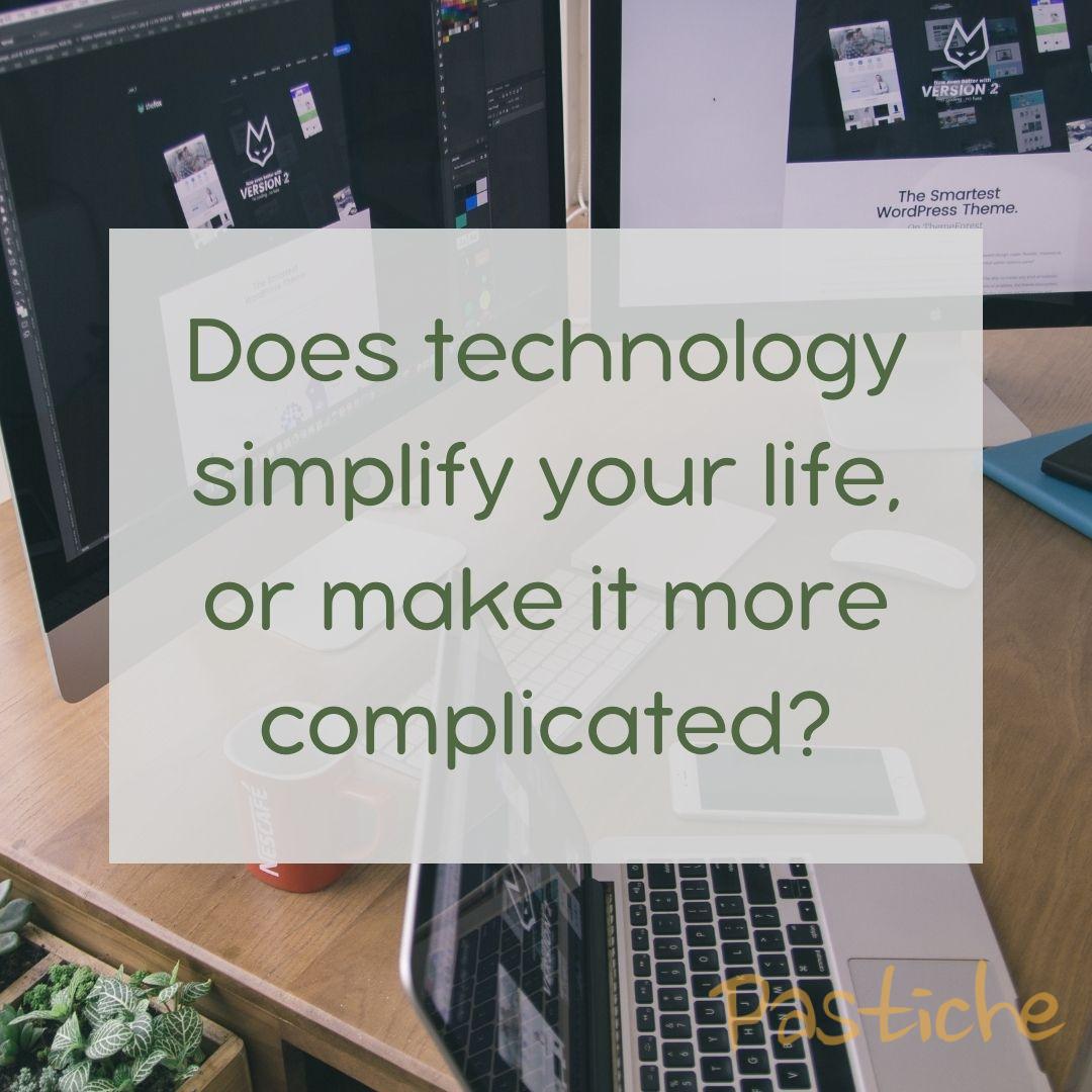 PasticheBistro's tweet image. Does technology simplify your life or make it more complicated?

Share your answer in the comments.

#technology #simplify #complicate 𝗦𝗵𝗮𝗿𝗲 𝘄𝗶𝘁𝗵 𝘀𝗼𝗺𝗲𝗼𝗻𝗲 𝘄𝗵𝗼 𝗻𝗲𝗲𝗱𝘀 𝘁𝗼 𝘀𝗲𝗲 𝘁𝗵𝗶𝘀! #bestfood #GourmetExperience #FlavorsOfPastiche #FoodAndWinePairing