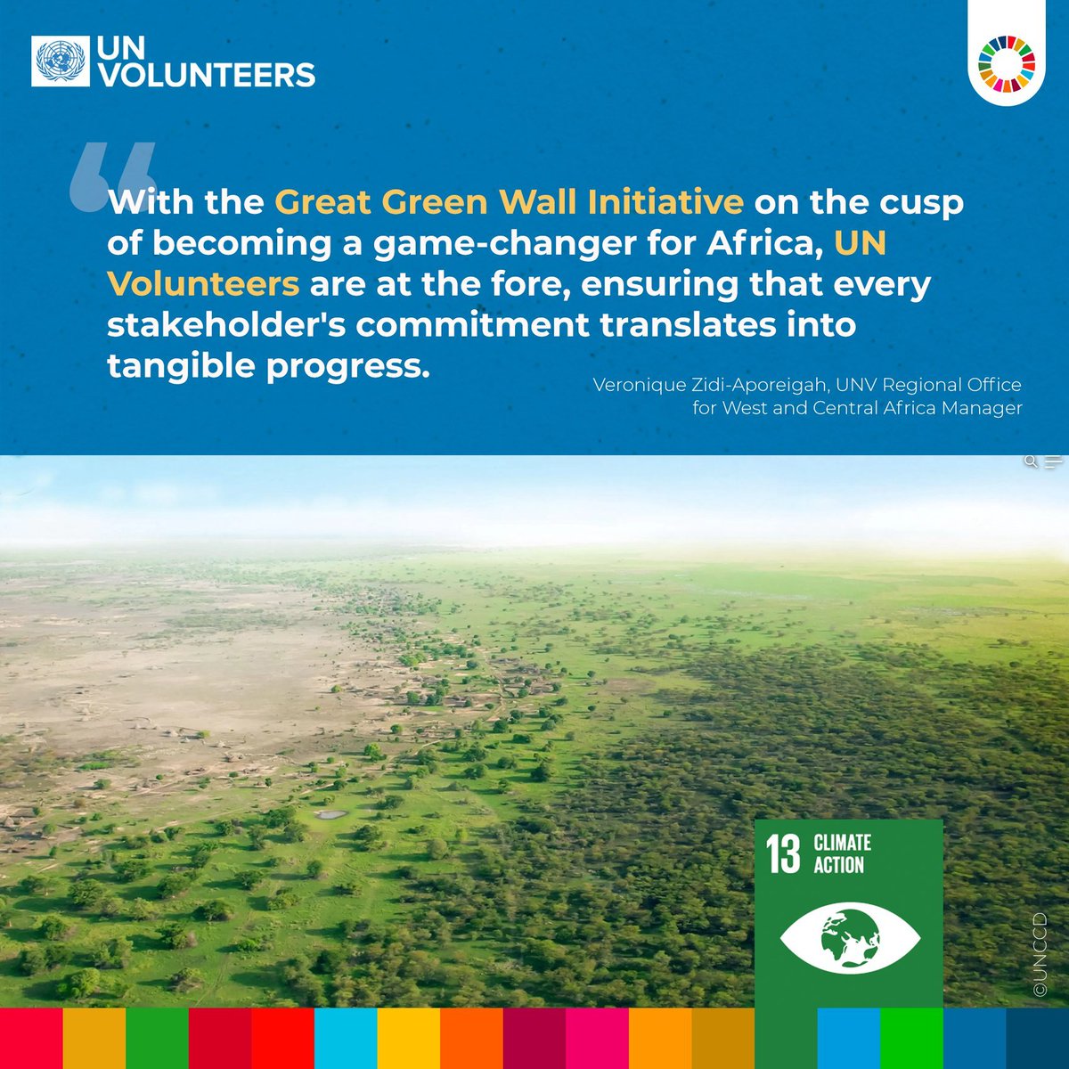 The Great Green Wall of the Sahara and Sahel initiative is one of the most ambitious programmes to combat climate change and poverty on the African continent. When faced with such goals, we need to unite to transform commitment into tangible action! #ActNow