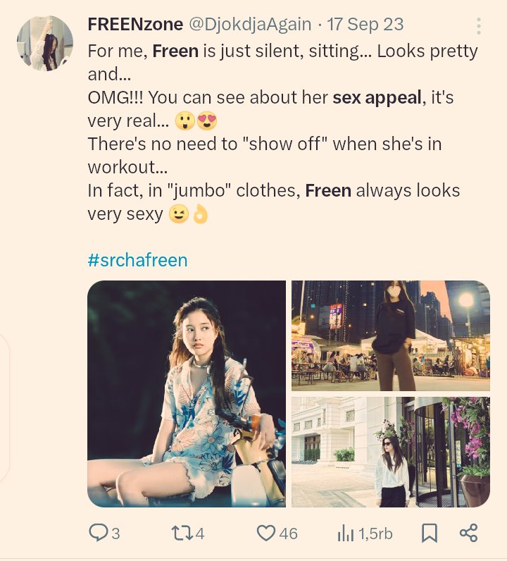 Some of my tweets about Freen's #SexAppeal, from time to time...
Slide 1: July1st, 2022

#srchafreen & her sex appeal without 'show off'