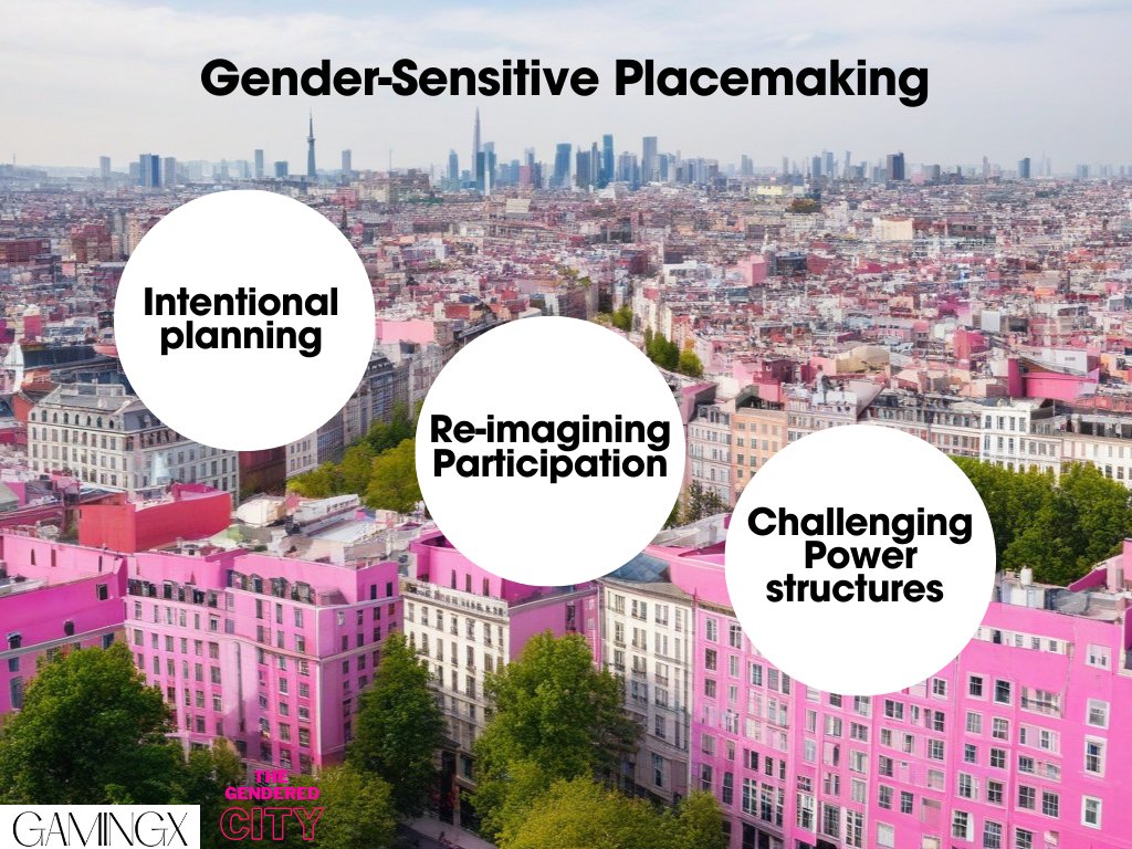 #GenderSensitive #Placemaking 
#Placemaking is about #participatory #planning, and we know that inclusion means everyone. What about including half of the population: #women!
genderedcity.org/f/gender-sensi…