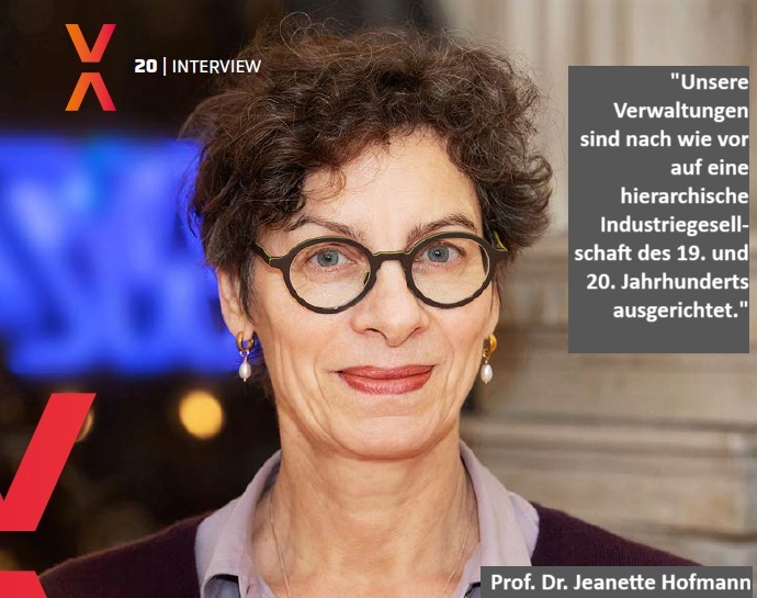 #VerwaltungderZukunft: Die digitale #Verwaltung kann Stadtgesellschaft gestalten.🚴‍♂️Was muss dafür passieren? Und was bremst derzeit noch?🚳Das und mehr erklärt Prof. Dr. Jeanette Hofmann vom @hiig_berlin. Zum Interview in der *VITAKO aktuell*: t1p.de/VA1-24, S. 19