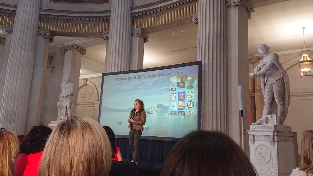 So wonderful to hear @dr_niamh_shaw talk at #TechFoundHer about her passion to explore the world and beyond 🗺️@TechFoundHer