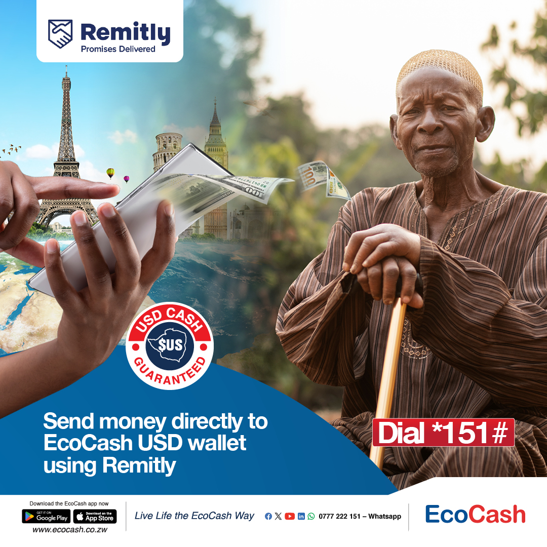 Are you outside Zimbabwe? Use @remitly to send money direct to their EcoCash USD Wallets. USD Cash guaranteed!