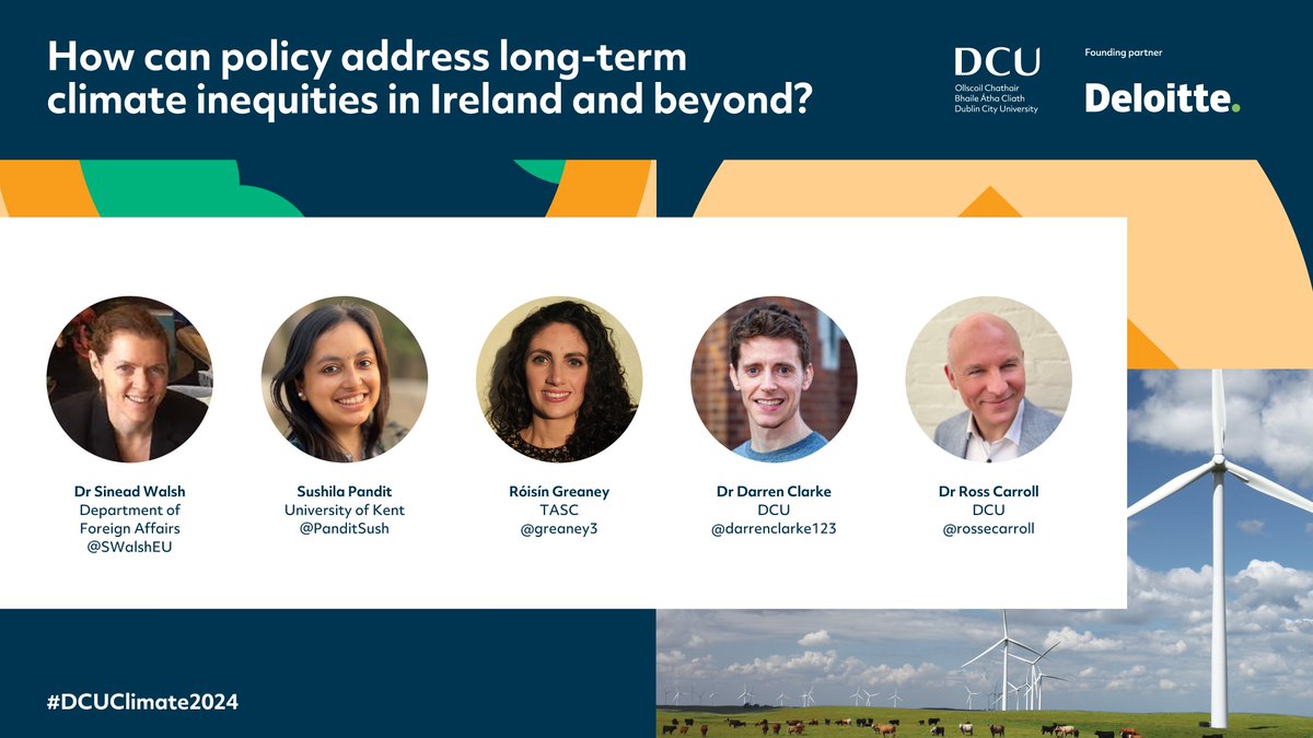 DCU Institute for Climate & Society (@dcuclimate) on Twitter photo Up next, our first panel of the day on the role of policy in climate action. Featuring Dr <a href="/SWalshEU/">Sinead Walsh</a>, <a href="/PanditSush/">Sushila</a>, <a href="/greaney3/">RĂłisĂn Greaney</a> and Dr @darrenclarke123. The session will be chaired by Dr <a href="/rossecarroll/">Ross Carroll</a> <a href="/LawGovDCU/">Law and Gov DCU</a> <a href="/DCUHist_Geog/">DCU History & Geog</a> #DCUClimate2024 Up next, our first panel of the day on the role of policy in climate action. Featuring Dr <a href="/SWalshEU/">Sinead Walsh</a>, <a href="/PanditSush/">Sushila</a>, <a href="/greaney3/">RĂłisĂn Greaney</a> and Dr @darrenclarke123. The session will be chaired by Dr <a href="/rossecarroll/">Ross Carroll</a> <a href="/LawGovDCU/">Law and Gov DCU</a> <a href="/DCUHist_Geog/">DCU History & Geog</a> #DCUClimate2024