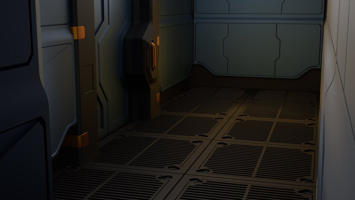 Created some #hardsurface floor tiles for the train of my game. What do you think?

#gamedev #b3d #unity3d