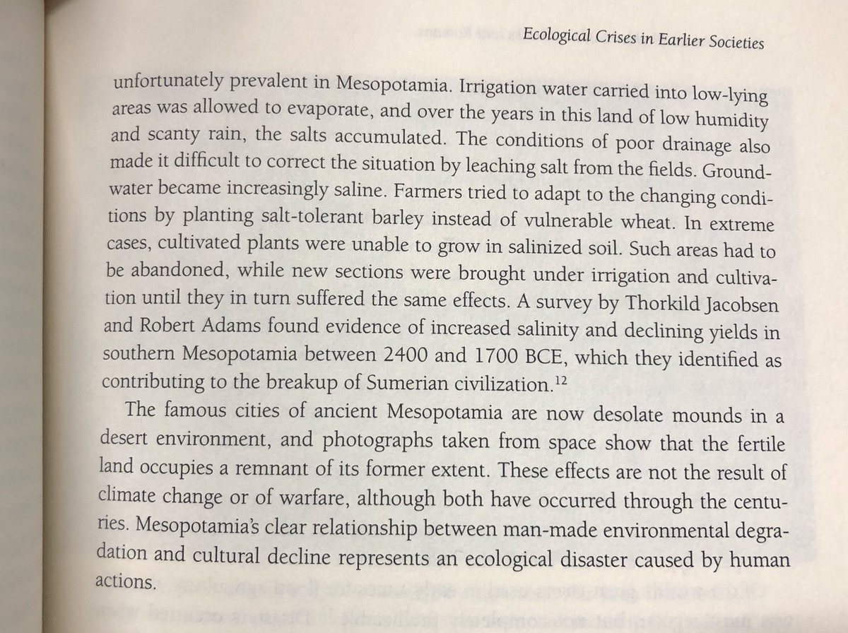 One of mankind's first environmental disaster was also one of its greatest. The Mesopotamian desert.