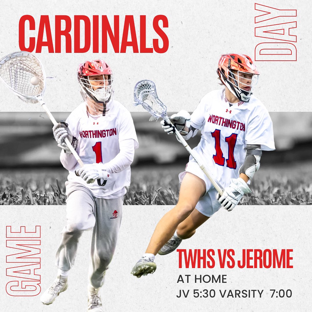 It’s Game Day! Cards host Jerome tonight, JV plays at 5:30 and Varsity at 7:00. #LetsGoCards🥍