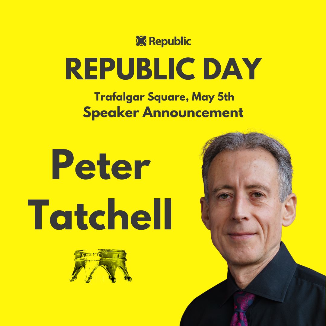 Legendary campaigner @PeterTatchell will be speaking at #RepublicDay! #NotMyKing #AbolishTheMonarchy