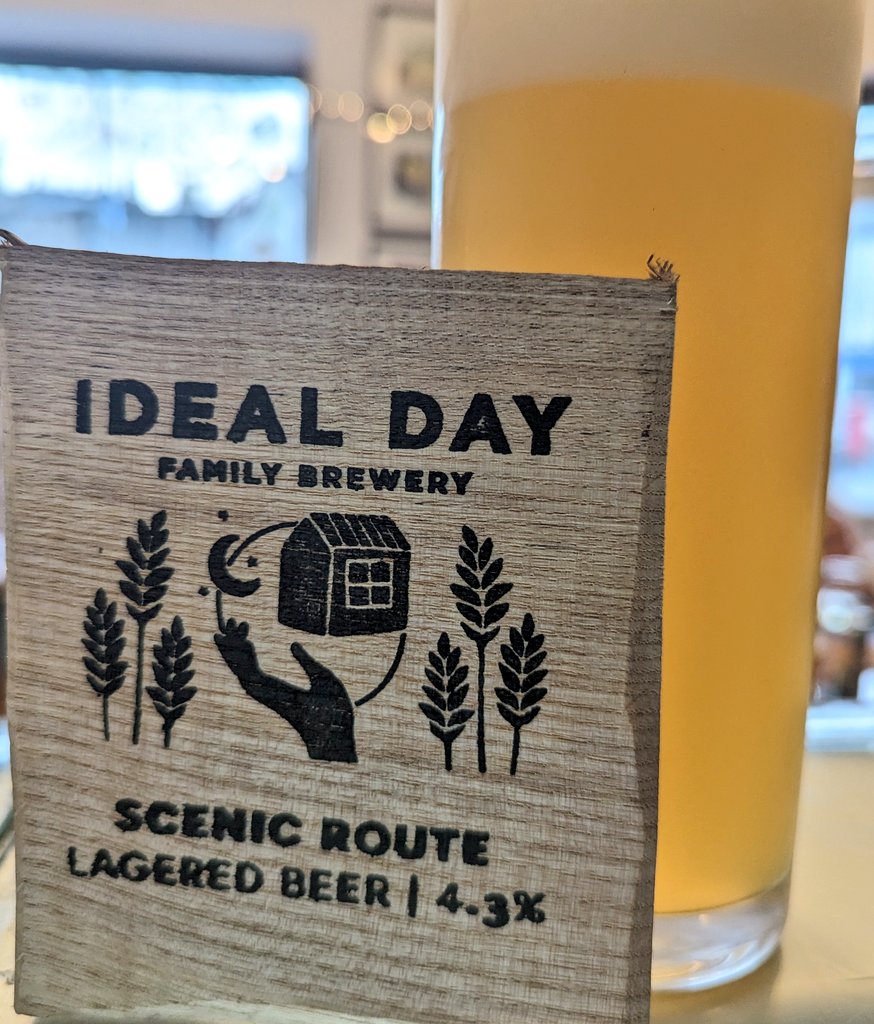 This week we have the fabulous Scenic Route on draught from @idealdaybrewery This process this beer has gone through really brings some crisp clean flavours, pairing perfectly with our Reuben toastie! Why not treat yourself to a cheeky pint and a Reuben sandwich?
