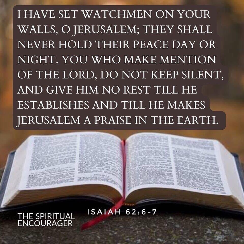 Heavenly Father, The psalmist tells us to “pray for the peace of Jerusalem.” So I pray for peace for Your chosen people, Israel, and their beloved city today. You have planned for Israel, provided for Israel, and protected Israel for thousands of years. But as in days of old,…