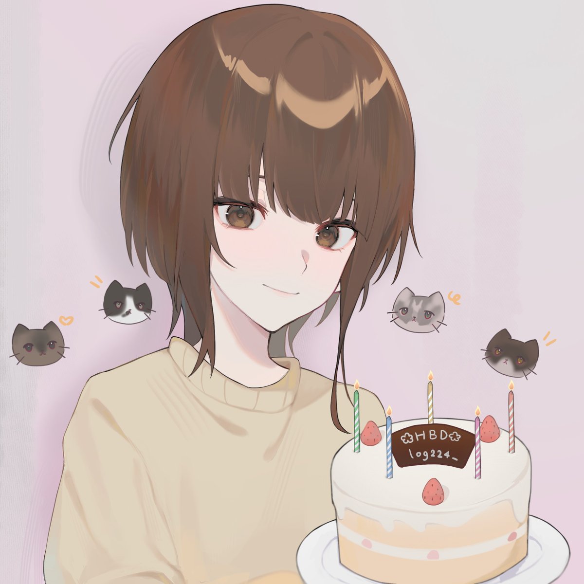 Happy birthday to <a href="/log224_/">Log</a> 🥳🎂

Art by <a href="/rranranno/">2nd</a> 👩‍🎨🖼️

( CMS for birthday gift )