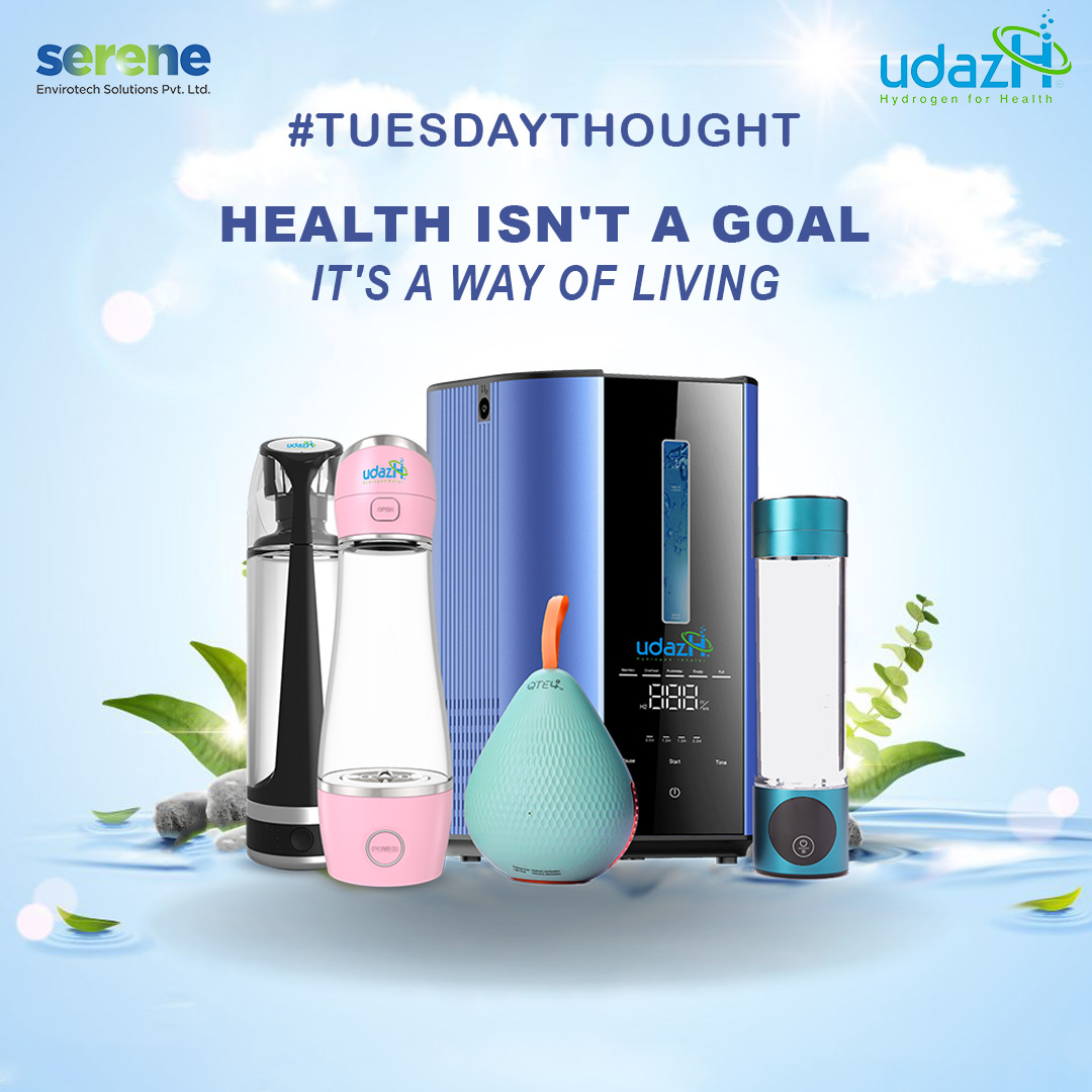 Tuesday Thoughts: Health isn't just a goal to achieve, it's a way of living. Embrace wellness as a lifestyle, not just a destination. 💪
.
 #HealthyLiving #TuesdayThoughts #udazH #HydrogenHealth #udazH #udazHWellness #Healthtech #HydrogenWater #MolecularHydrogen #DiseaseFreeLife