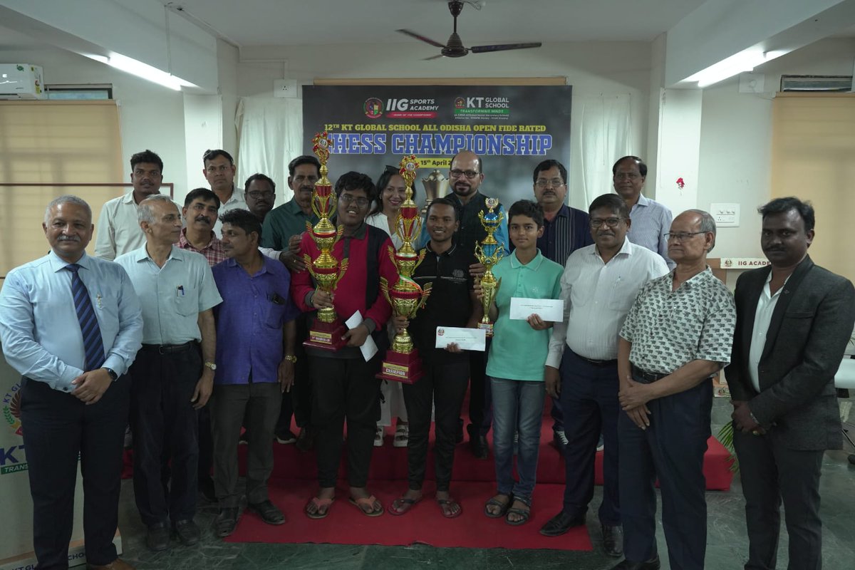 𝐏𝐫𝐢𝐝𝐞 𝐨𝐟 𝐏𝐑𝐎-𝐂𝐇𝐄𝐒𝐒-𝐓𝐀 ⭐ Congratulations to our @pro_chessta students for shining bright in the KT Global All India Rating tournament! ♟️ Our 7⃣ Winners are: 2nd: Harshit Ranjan Sahu 3rd: Shrihan Sabat 4th: Stitapragyan Sahoo 12th: Pratyush Nayak 13th:…