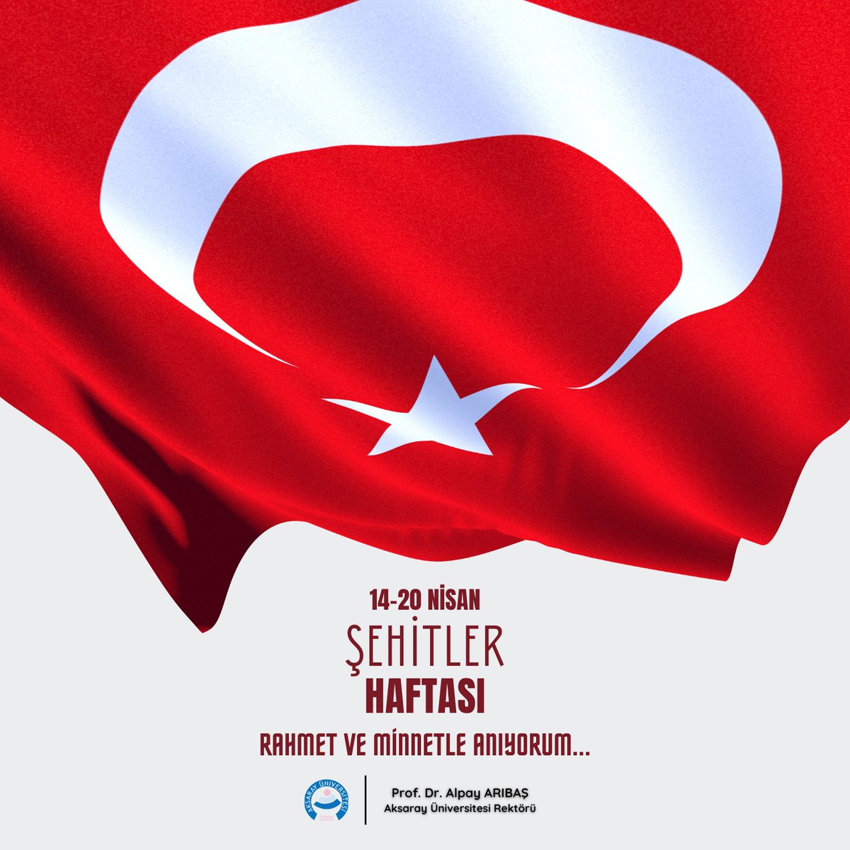 Vatan için canlarını feda eden tüm kahramanlarımızı Şehitler Haftası vesilesiyle bir kez daha minnetle anıyorum. @aksarayedutr #ŞehitlerHaftası #ASÜ #Aksaray #AksarayÜniversitesi