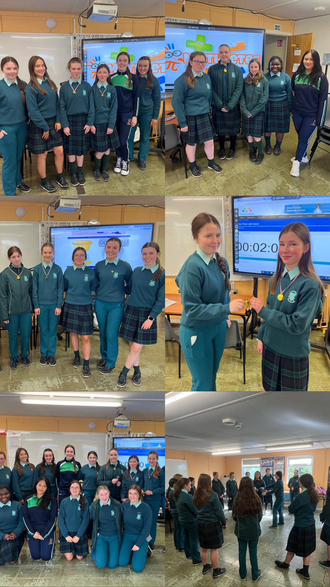 Our Ty Numeracy committee organised a mathletes competition for our first years. It consisted of quick fire maths questions with Rachel Crossan coming first, Millie Ross in second and Brooke King in 3rd. Congratulations girls! ➕➖➗✖️🟰 @lecheiletrust1 #stlouiscmx #lecheile 💚