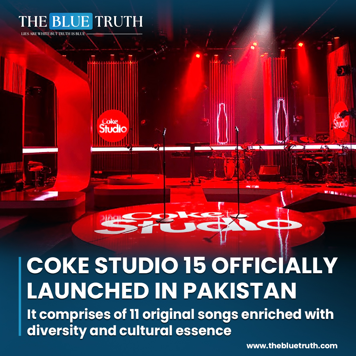 Pakistan's much-awaited musical extravaganza, Coke Studio Season 15, has premiere on April 14.

#CokeStudio15 #PakistanMusic #MusicLaunch #NewSeason #MusicLovers
#CulturalFusion #CelebratingMusic #MusicIsLife #PakistanArtists #MusicalJourney #tbt #TheBlueTruth