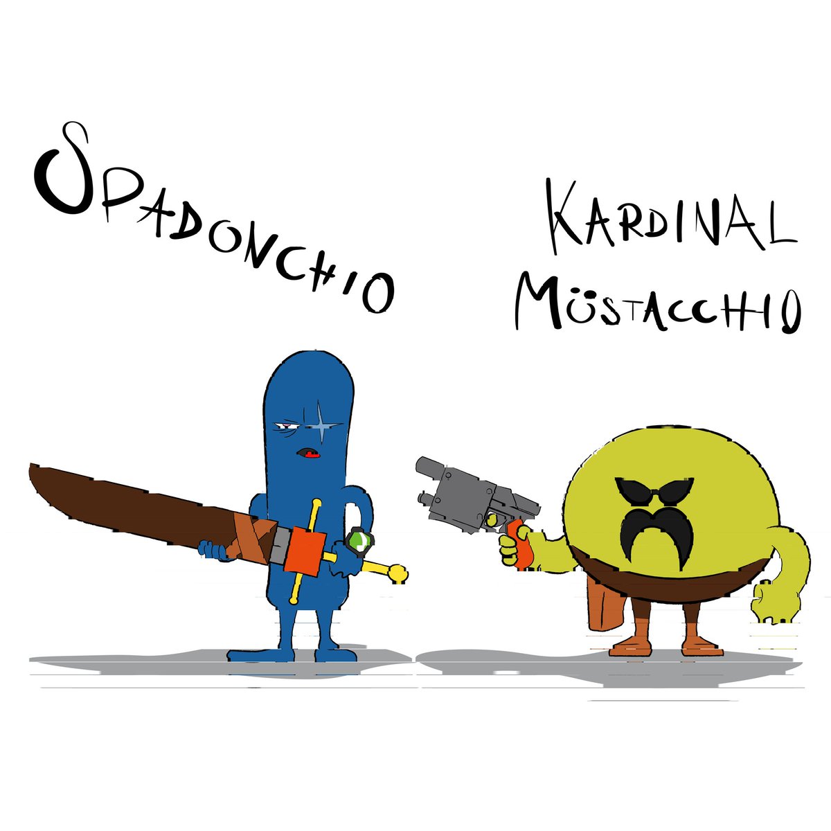 LallaAntonio's tweet photo. New Characters... #stiskizzi #stickers #art #digital #illustration #character #personaggi #creative #comics #fumetto #cartoon #igersdraw #draw #sketchbook #swingerman #ironic #moustache #sword #bigsword #fun https://t.co/Uul3lfM4Lz