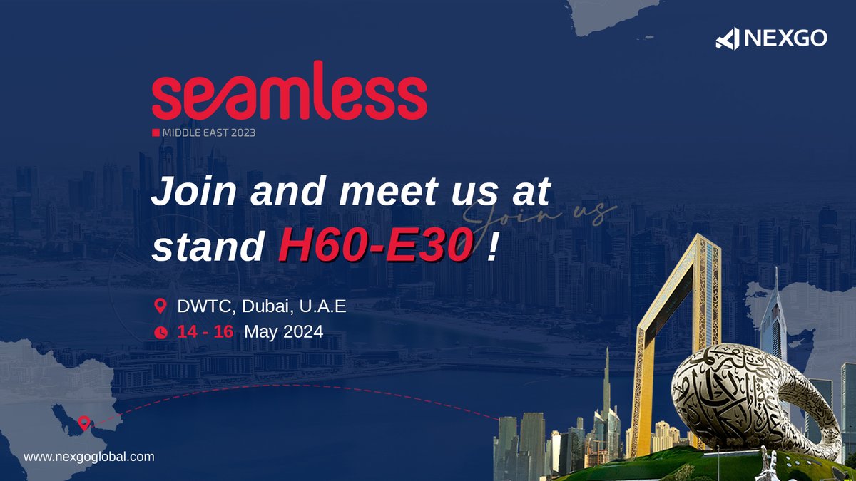 🌟 Join us at Seamless Middle East 2024! Over 10,000 attendees in payments, fintech, e-commerce, and retail. Discover NEXGO's latest tech innovations. Don't miss out!  #SeamlessDXB #Innovation #TechRevolution #fintech #softpos #posterminal
Learn more:
nexgoglobal.com/events/seamles…