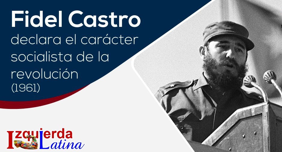 Hoy #Cuba recuerda el aniversario 63 de la proclamación del carácter Socialista de la Revolución, una Revolución con los humildes, de los humildes y para los humildes. #IzquierdaLatina #CubaViveEnSuHistoria.