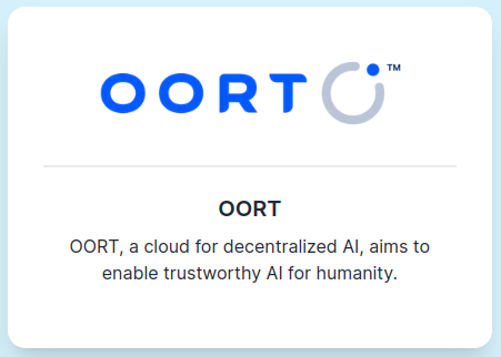 We are excited to announce @oortech as sponsor of the conference! OORT is a cloud for decentralized AI. By utilizing DePIN resources, OORT aims to enable trustworthy AI applications for humanity.